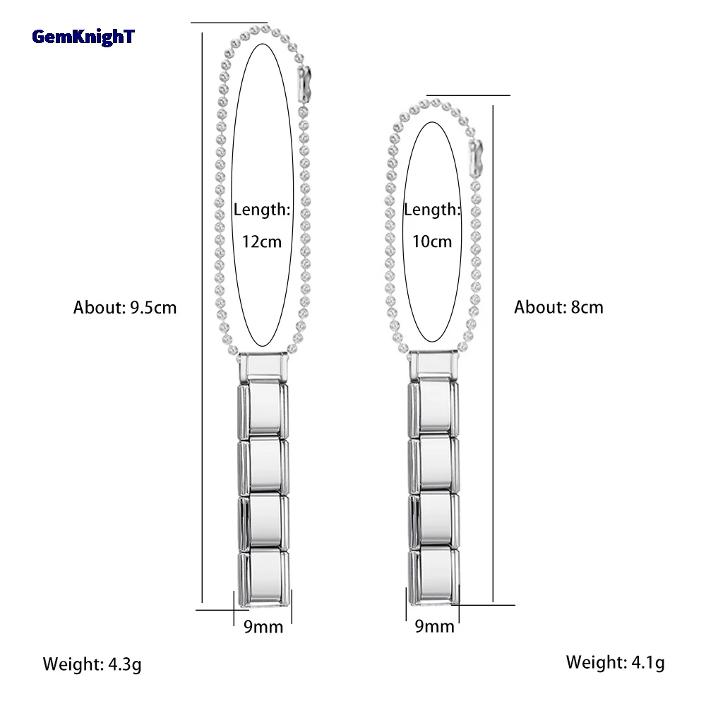 Fashion Fit 9 mm italienisches Charm-Telefonseil aus Edelstahl mit bunten Perlen, Kette, Schlüsselanhänger, Schmuckherstellung, DIY-Geschenk für Frauen – Detail 3
