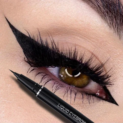 Imagen 2 del producto Lápiz Delineador de ojos líquido para cejas, cabeza de 0,01mm, secado rápido, ultrafino, resistente al agua, contorno mate, gusano de seda, maquillaje de ojos, cosmético