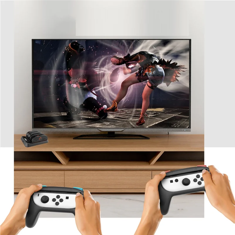 A97I-4 Slot Controller Charger Station With Enhanced Charging Speed& Stability For Nintendo Switch Accessories