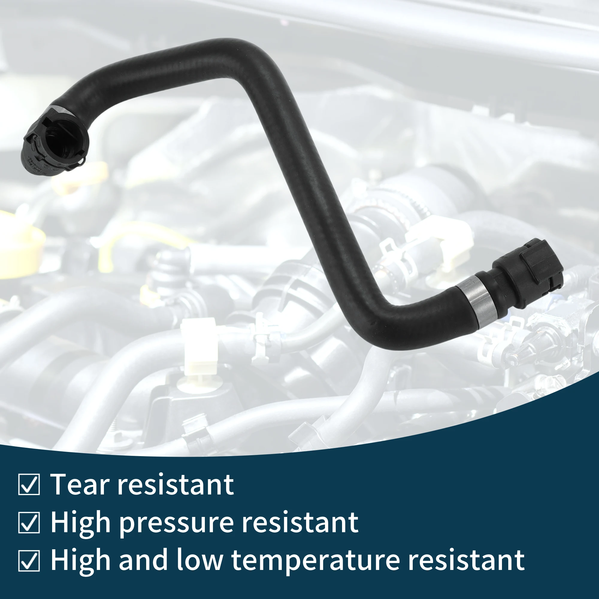 Motoforti Manguera de radiador Manguera de calentador No.17127578401 para BMW 7 (F01, F02, F03, F04) 730 I, Li 09-09 15-06 Tubo de refrigerante