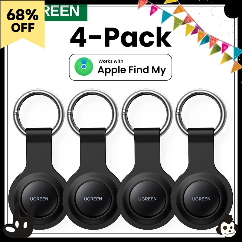 

UGREEN Smart Tracker Tag for Apple Find My, Bluetooth GPS Key Finder, SmartTrack Locator for Keys Earbuds Luggage, MFi Certified for iOS