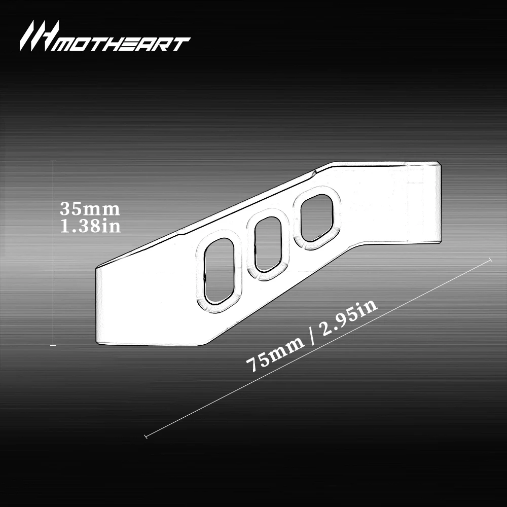 Motorcycle Rearview Mirror Risers Extension Adapters Mirror Mounting Brackets Improved Visibility Custom Position Accessories