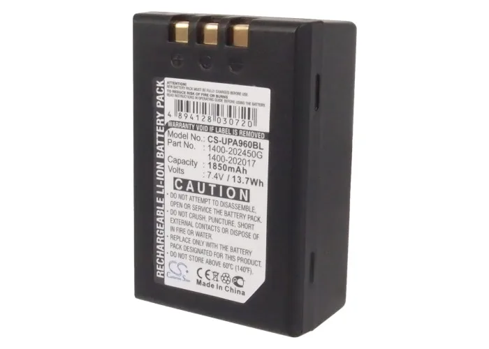 

Barcode Scanner Battery For Unitech PA960, PA962, PA963, RH767, RH767C, 1400-202017, 1400-202450G