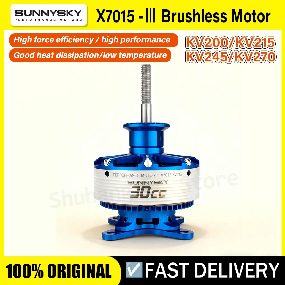 

SunnySky X7015-III V3 X7015 30CC KV245/KV200/KV215/KV270 Brushless Motors for RC Drone 3D Fixed Wing Airplane Helicopter