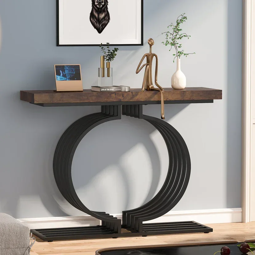 

# European Nordic Marble Top Modern Gold Base Sofa Table Console Table