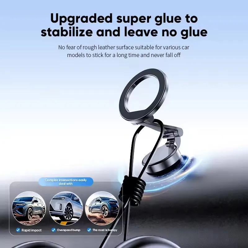 1080 For Magsafe Car Phone Holder For Vehicles Mobile Support For The Car Cell Phone Holder in Car For iPhone 17 16 Pro Max Plus view 5