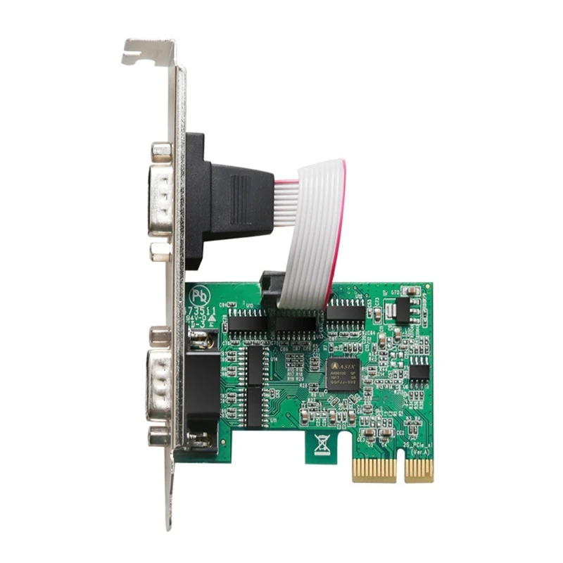 PCIe Combo Serial Parallel Expansion Card PCI for Express to Printer LPT Port RS232 Com Port Adapter AX99100 Chip for PC