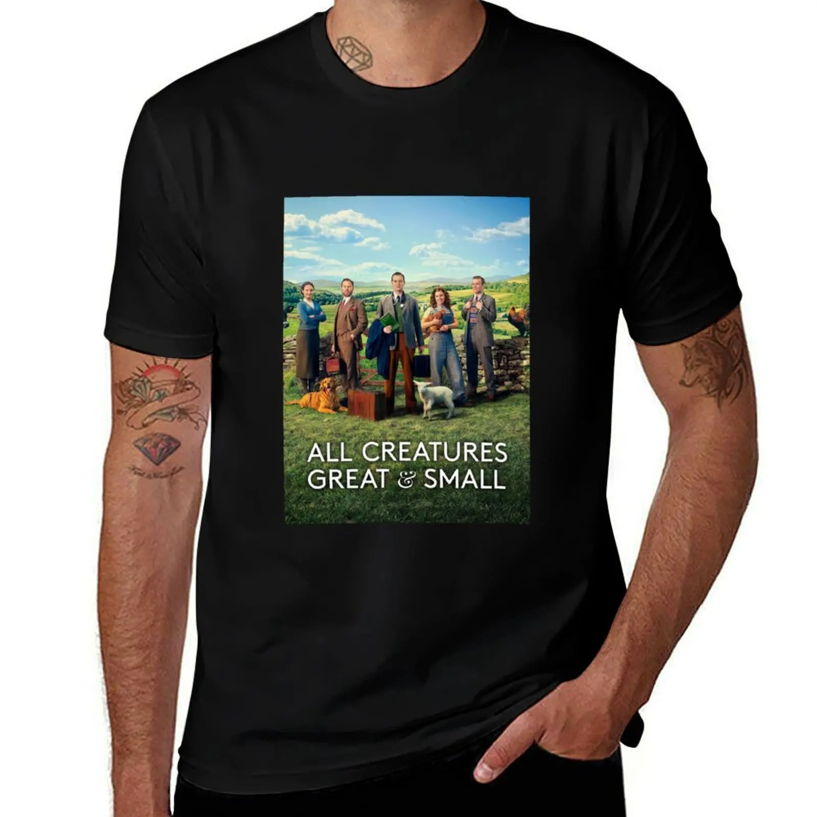 

all creatures great and small T-Shirt t shirts with prints t shirts for man graphic funny