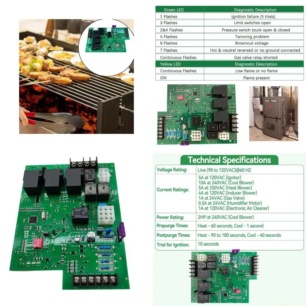 D0AB Stable Control Board Rapid Ignition for Heating System Replacement