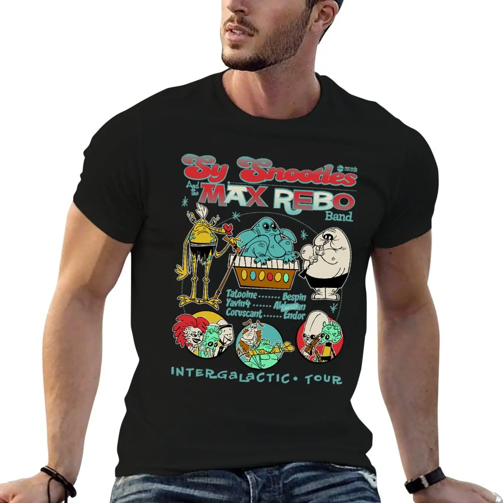 

t mens heavy T-Shirt graphic man shirt cotton Rebo Band Max shirts t