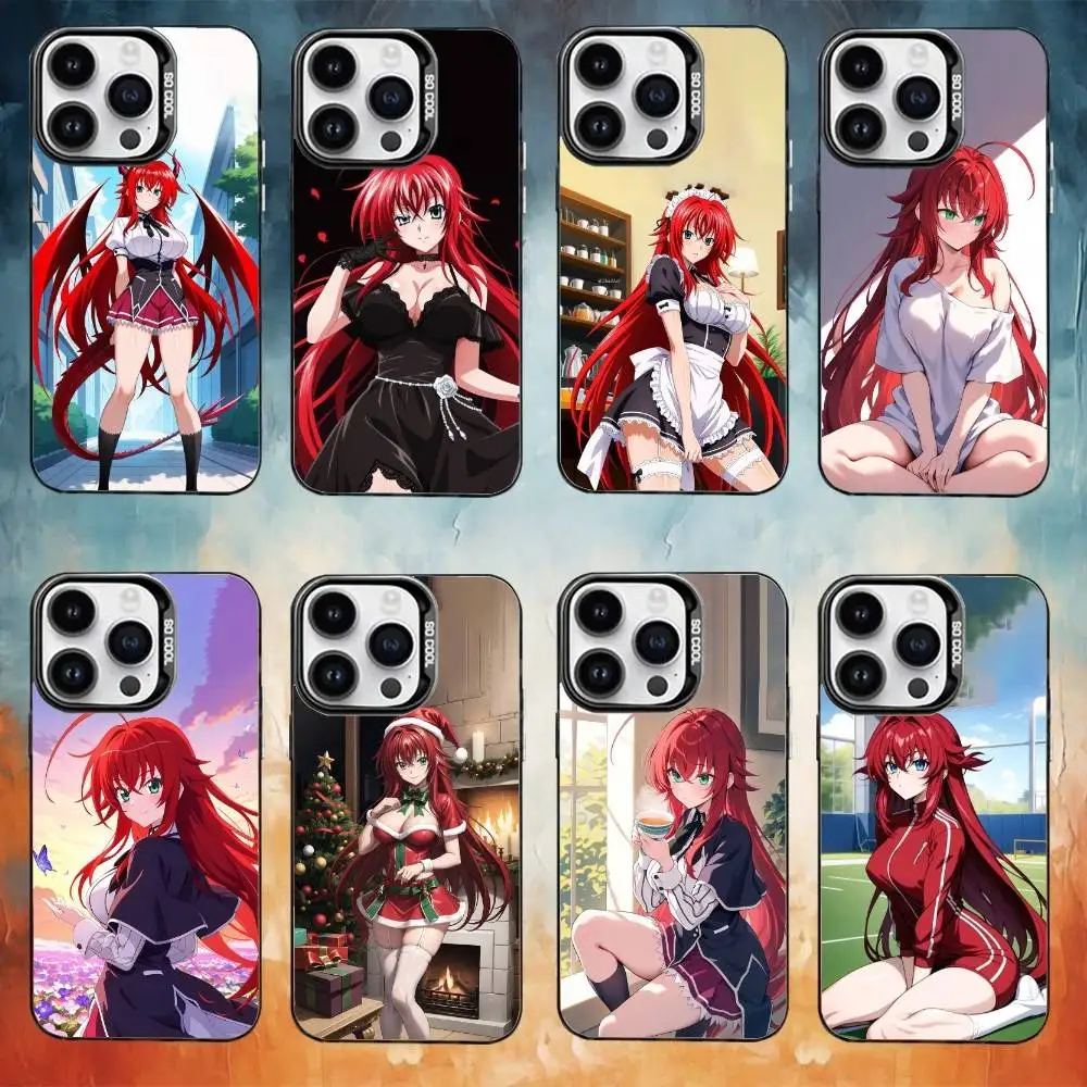 حافظة هاتف R-Rias DxD G-Gremory-ys لهاتف iPhone17,16,15,14,13,12,11 Plus، Pro Max غطاء مقاوم للصدمات باللون الأسود غير اللامع #1