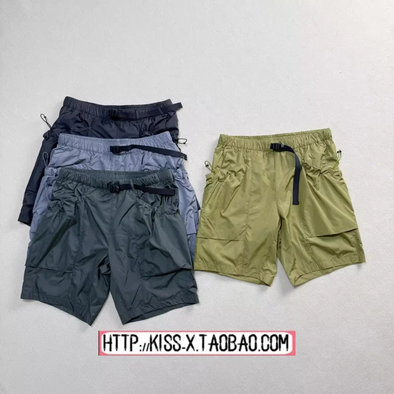 2026 Spring Trend Ripstop Cargo Outdoor Functional Pocket Workwear Casual Shorts Anti-tear Loose Fit Straight Leg Pants