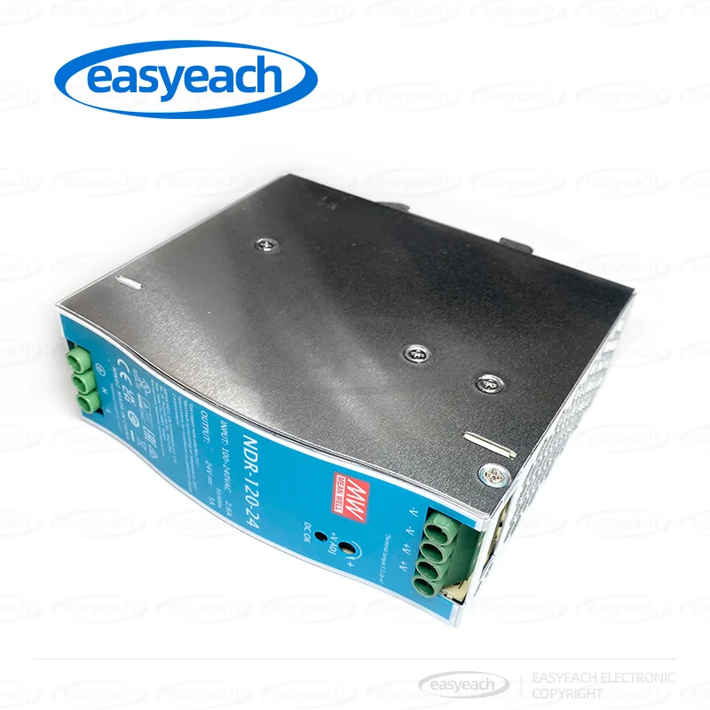 MEAN WELL NDR-120-24 DIN Rail Mount PFC Switching Power Supply 24V 120W Industrial DIN Rail Type Single Output