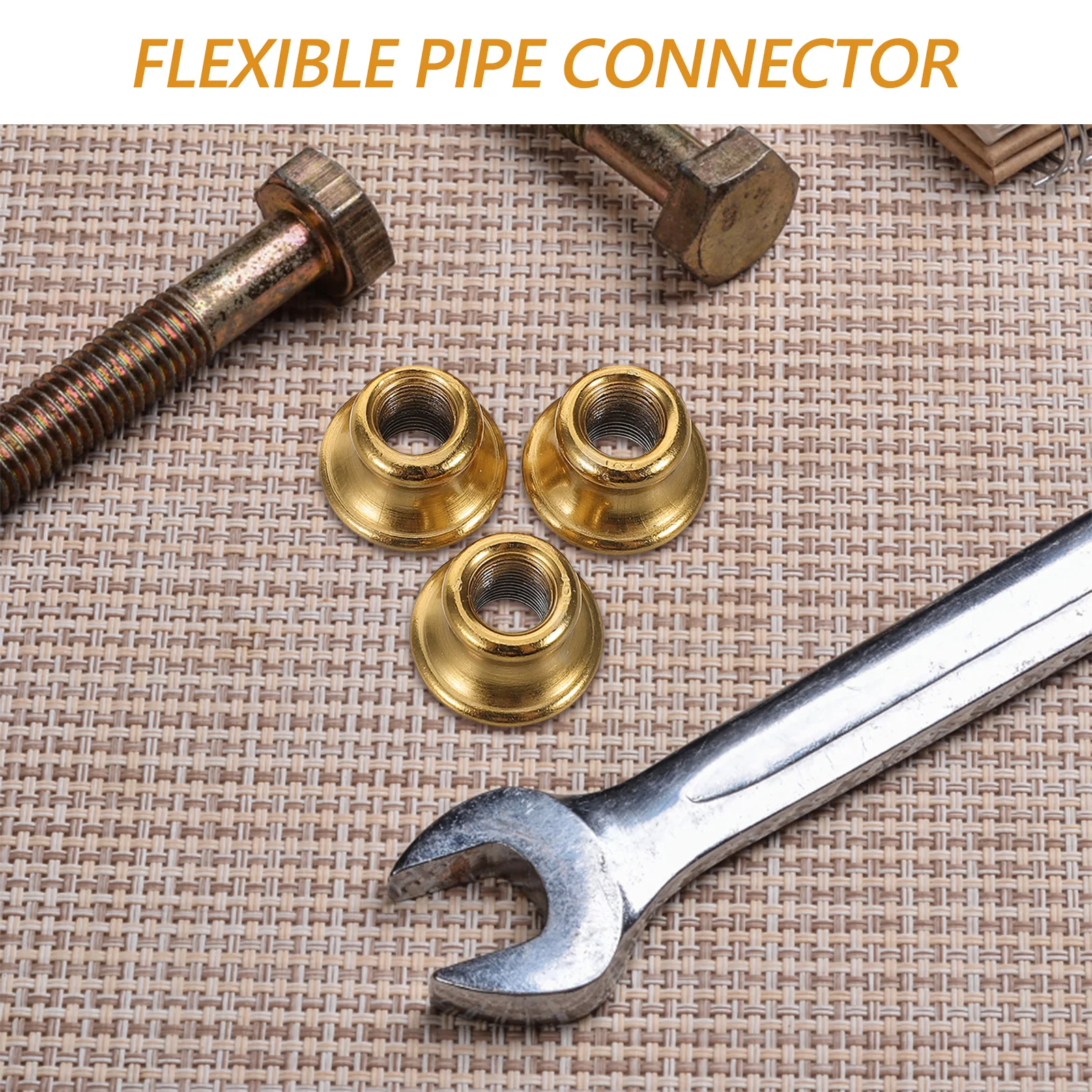 

6pcs Iron Lamp Connector M10 Threaded T-Shaped Spacer For Table Wall Lamps Solid Pipe Repair Fixture Parts Brass Coupling