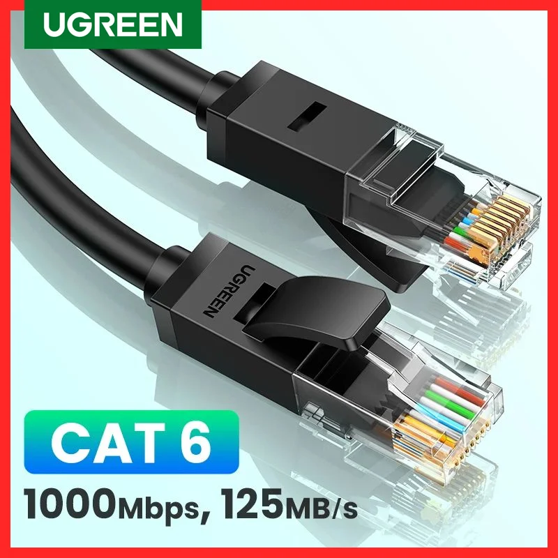 UGREEN kabel Ethernet Cat6 Gigabit High Speed 1000Mbps kabel internetowy RJ45 ekranowany przewód LAN do PC PS5 PS4 PS3 Xbox
