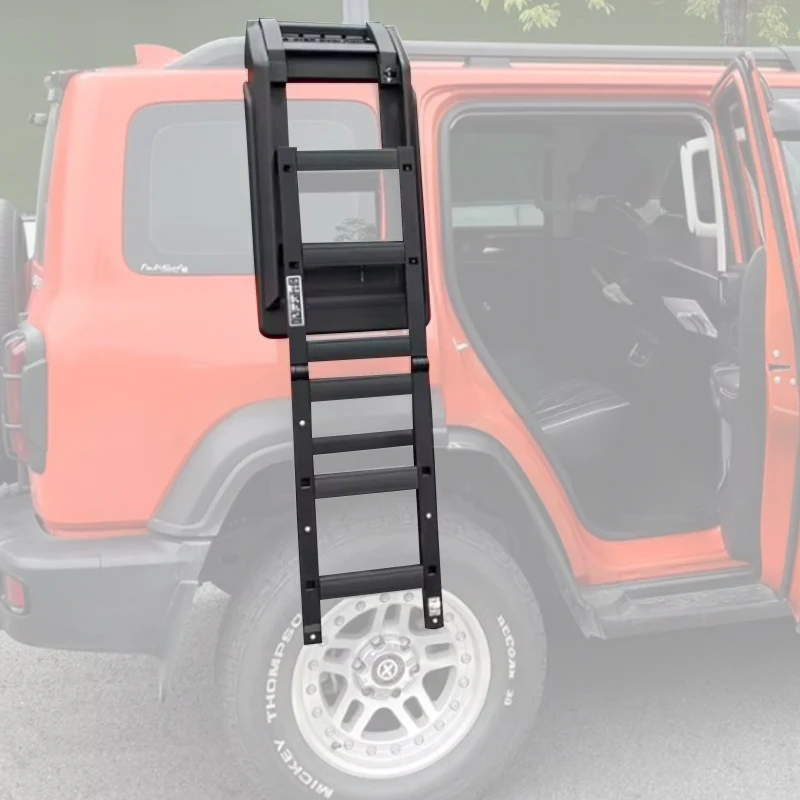 

STLF New Design Aluminum Flying Star Side Foldable Locking Climbing Ladder for GWM Tank 300 Accessories
