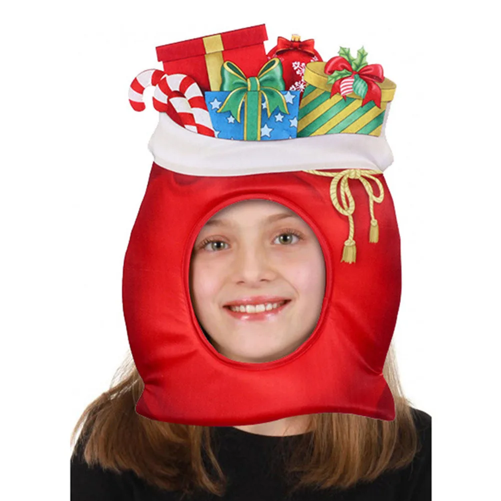 

Christmas Hat Red Lucky Bag Design Premium Material Bright Durable Comfortable Festive Party Decoration Cosplay Props