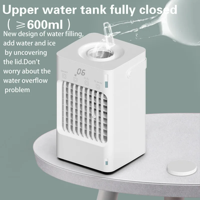 Air Conditioning Fan Office USB Humidification Spray Cooling Fan Household Cooler Portable Electric Fan