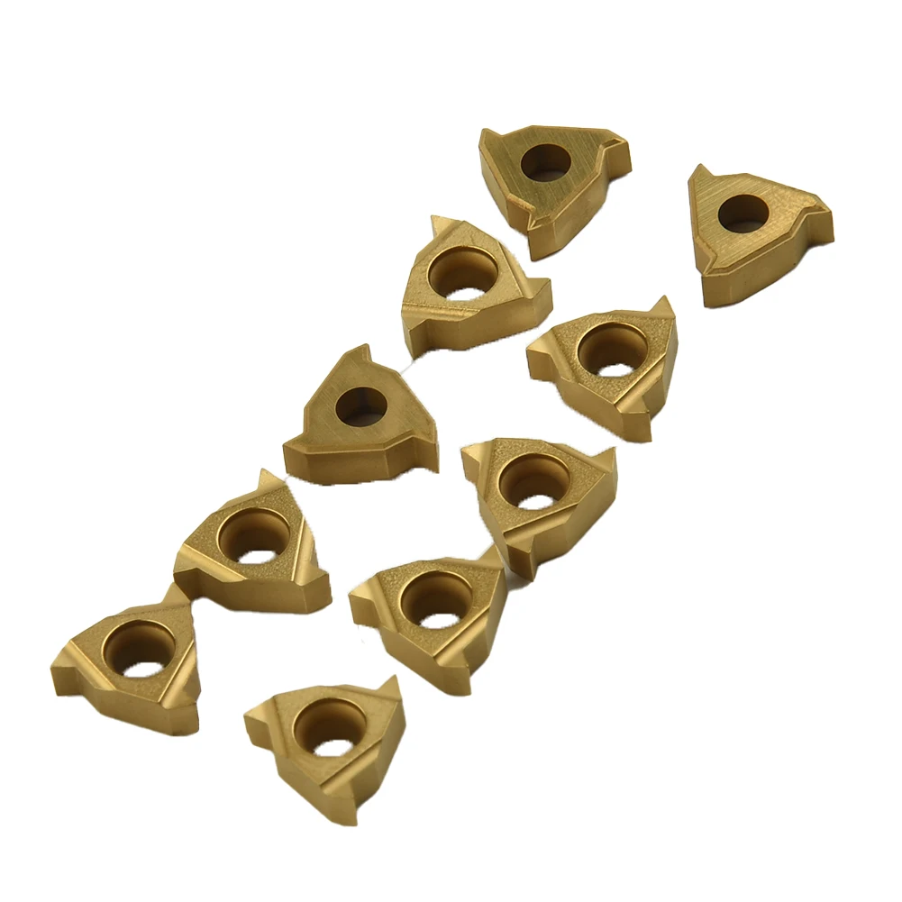 

11IR A60 Golden Carbide Insert A60 Metric Ordinary Thread 0.5-1.5 For Internal Threading Turning Boring Bar Tool Workholding