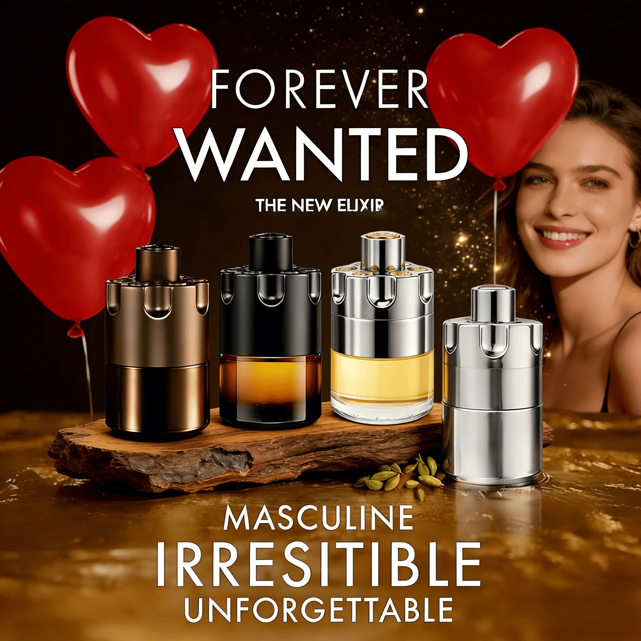 

Туалетная вода Wanted - Яркий и неотразимый мужской одеколон - Древесный, цитрусовый и пряный аромат - Свежие ноты кардамона Azzaro