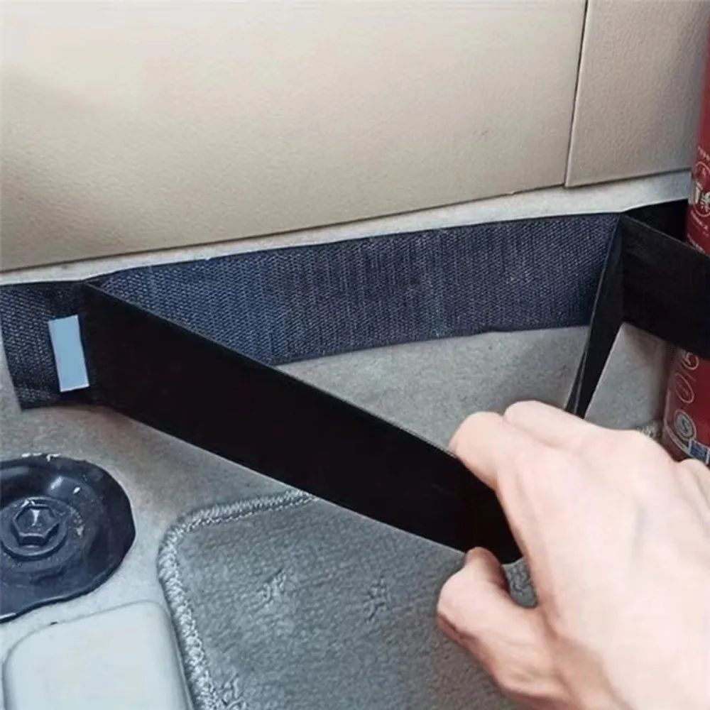 Nylon Car Trunk Organizer Strap Firm Fixing Detachable Magic Tape Fixing Belt Space Saving Easy Installation Nylon Storage Strap