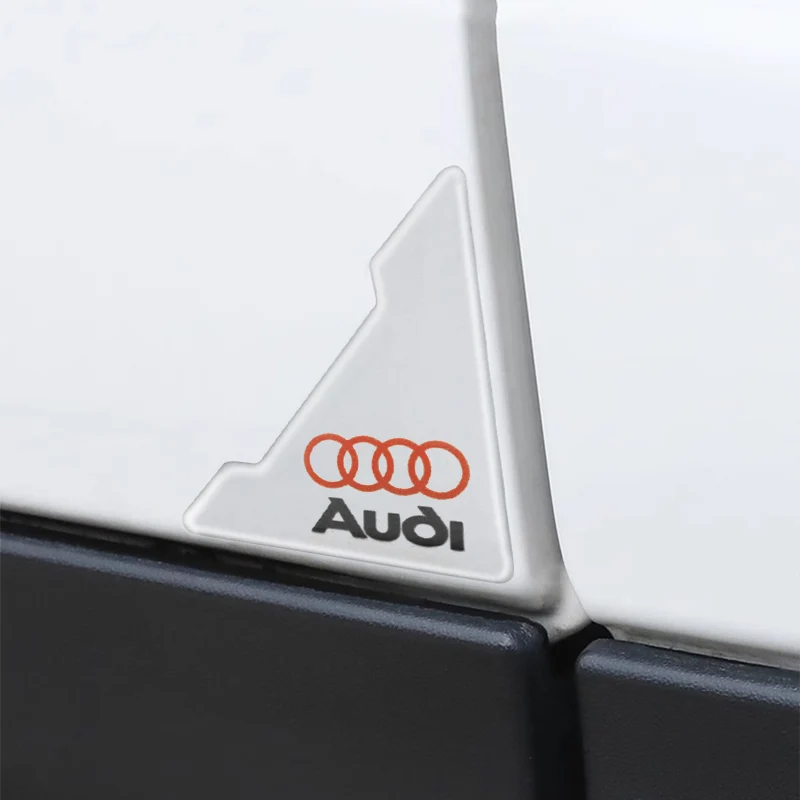 2pcs Silicone Door Corner Protection Cover Bumper Collision Anti-scratch Stickers for  Audi A4 B8 A3 8P C6 B9 B6 A5 B7 A1 A6 Q3