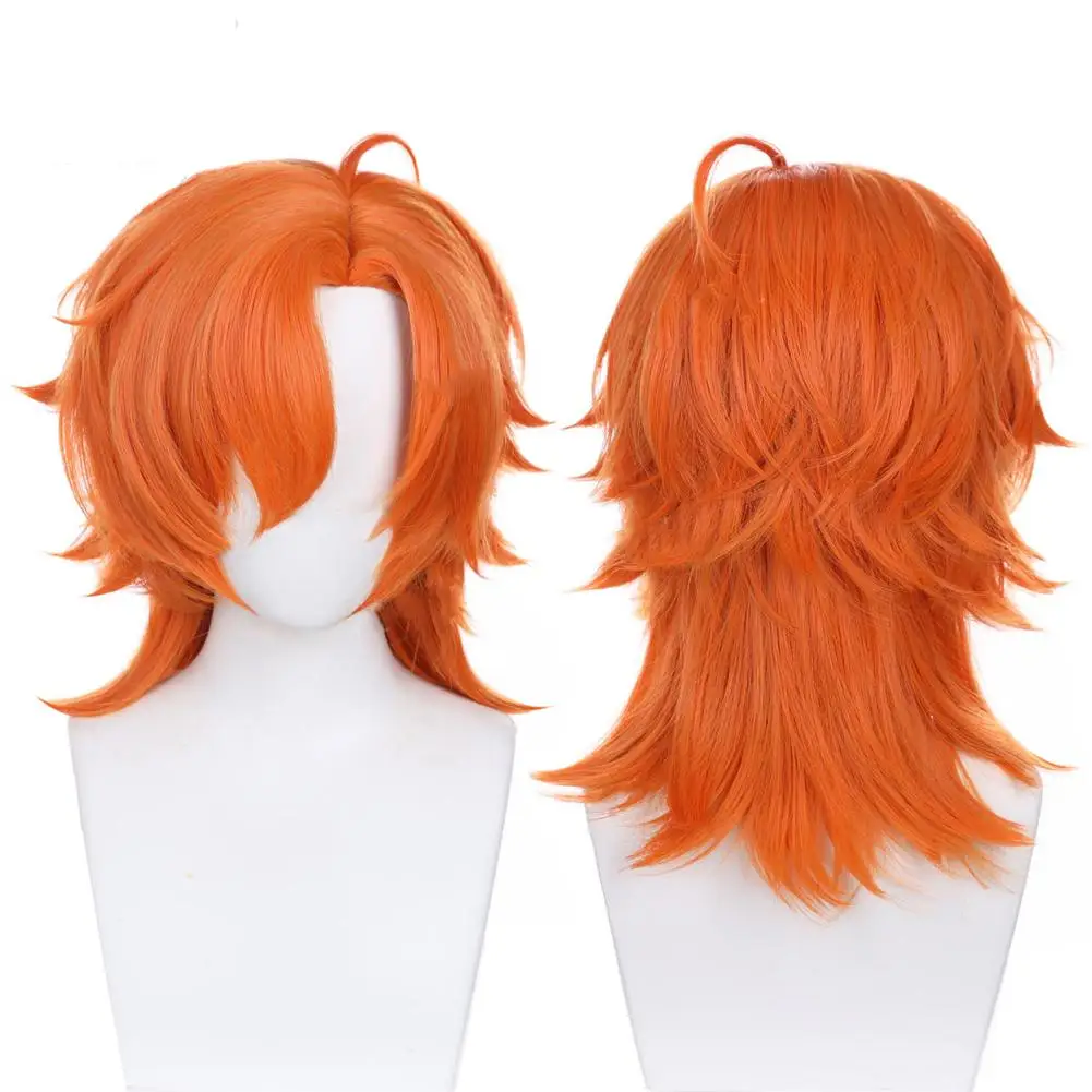 

Anime Cosplay Wig Orange Wig Cosplay Anime Heat Resistant Synthetic Wigs for Halloween Carnival Party Costume