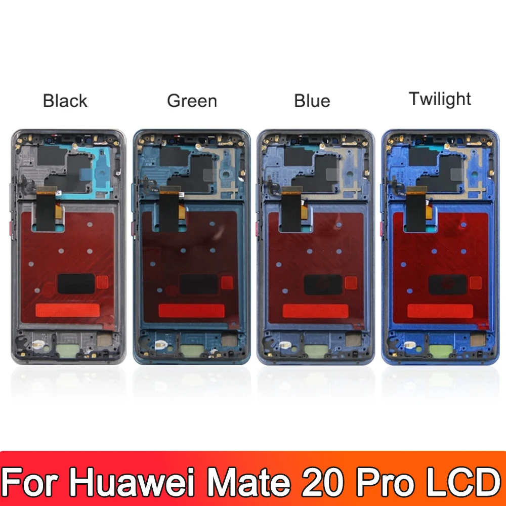 6.39\'\' For Huawei Mate 20 Pro LCD Display LYA-L09, LYA-L29 Touch Screen Fingerprint For Huawei Mate 20Pro Lcd with frame