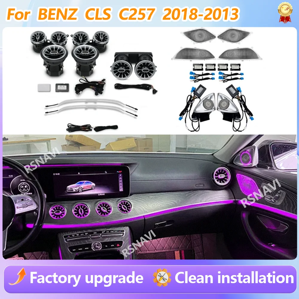 For For Benz CLS C257 2013-2018 64 Colors 4D Rotating Tweeter Seat Back Light Luminous Midrange Cover Ambient Light Car Accessories - Aliexpress Deal