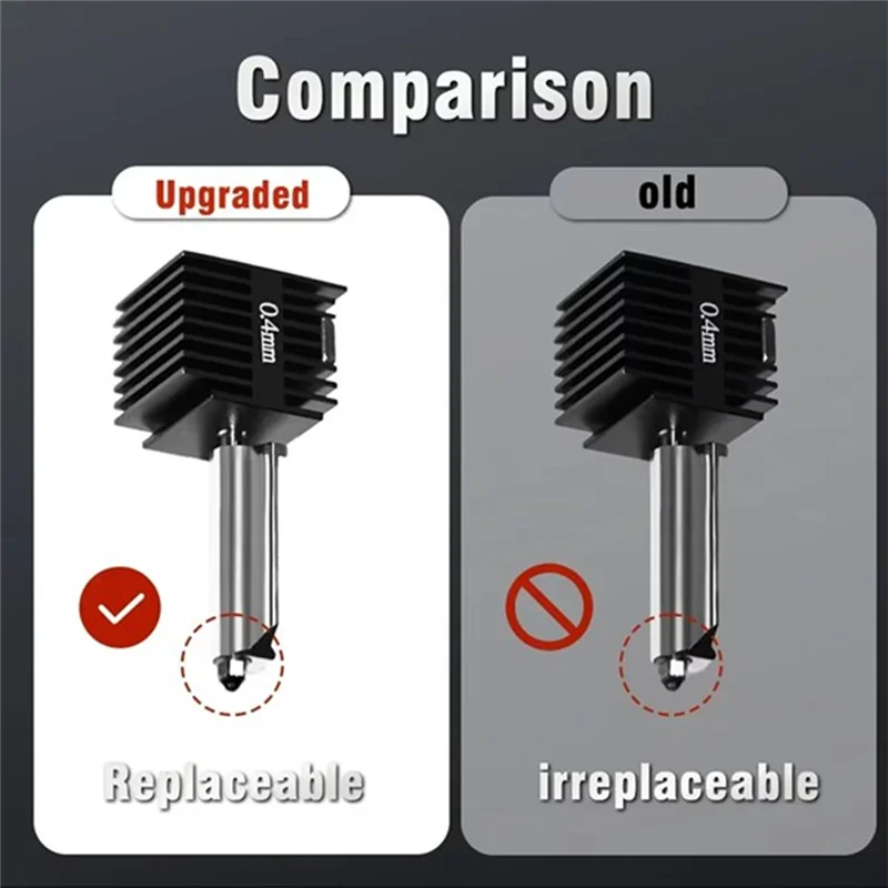 Für Bambu Lab A1/A1 Mini 3D-Drucker Hotend Kit enthält 0,4/0,8 mm austauschbare Düsen Montageteile für Bambu Lab