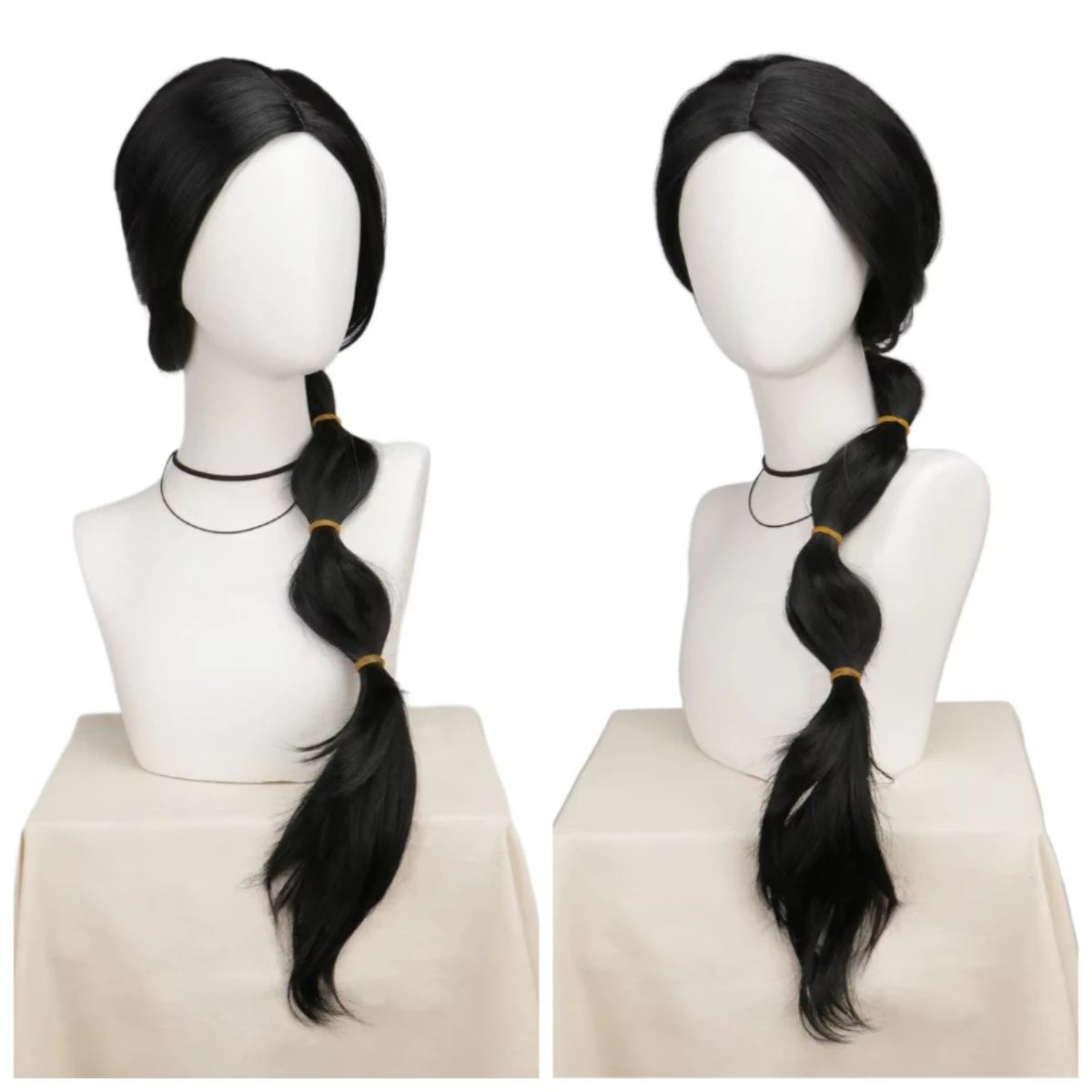Aladdin and the magic lamp Princess Jasmine Synthetic wig Black Long braided hair wig Role Play costumes wig Halloween Women