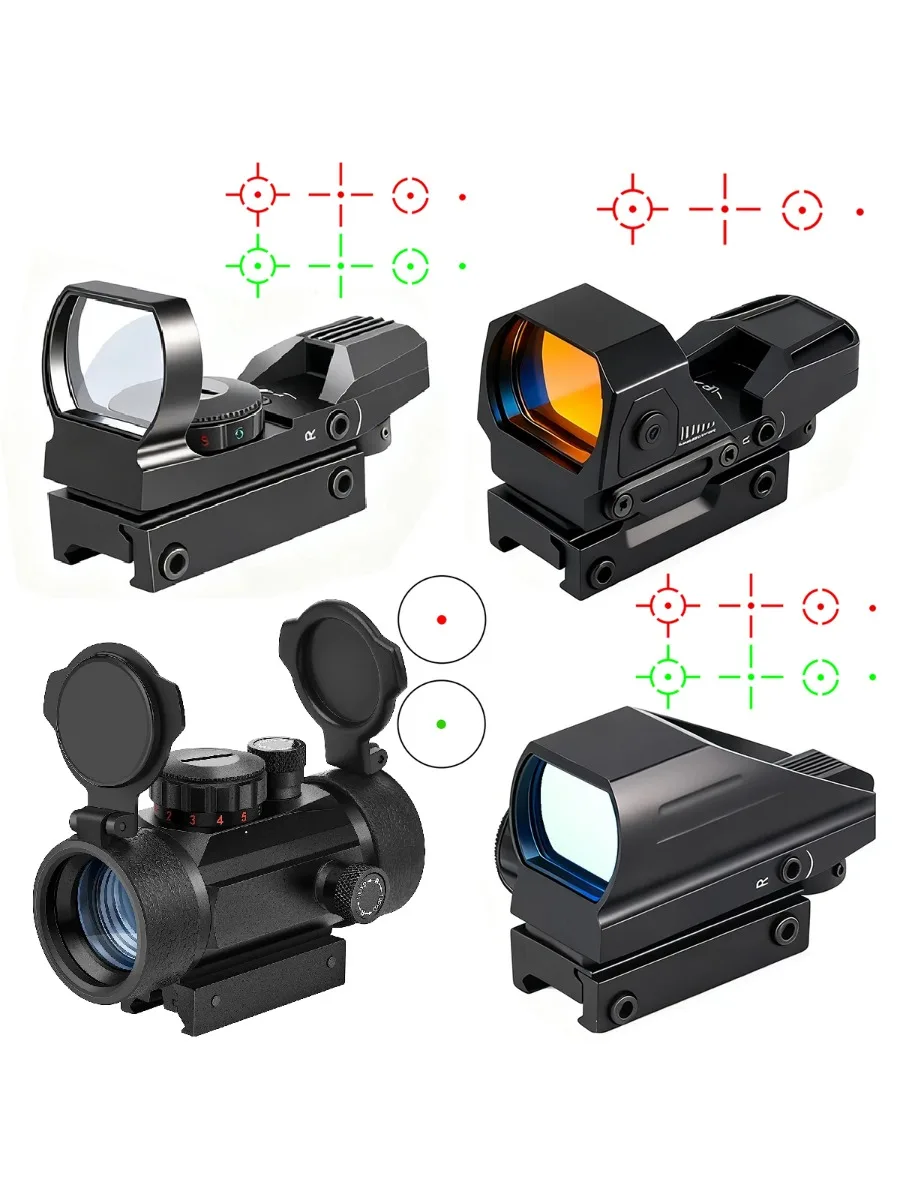 Hot Sales Serie HD101AJ HD103 1X40 Red Dot Sight Jacht Optics Sight Holografische Airsoft Sight 4 Richtkruis Reflex collimator - afbeelding 2