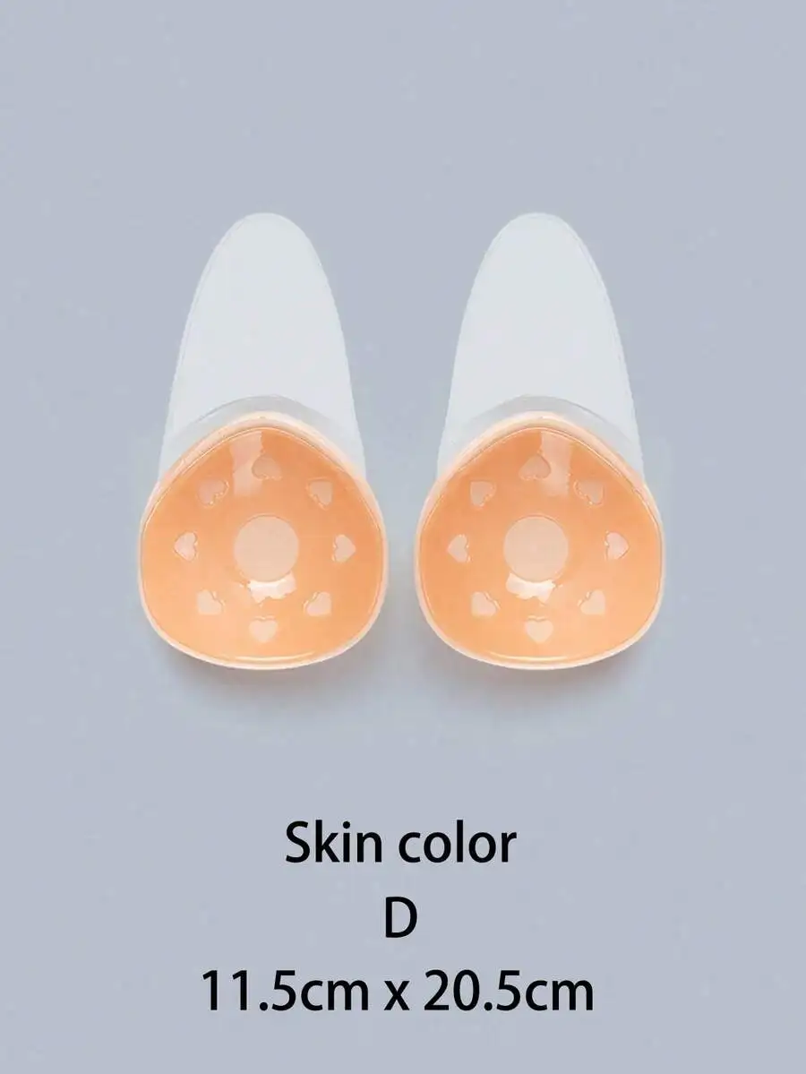 Plus Size Self-Adhesive Lift Bra Pads Reusable Invisible Breast Enhancer Cups Seamless For Lingerie Sleepwear