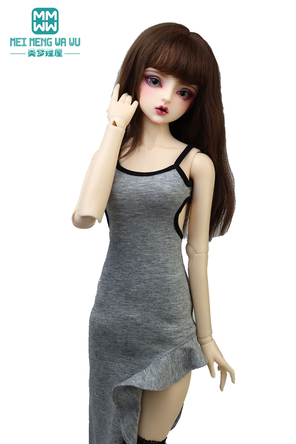 Pasuje do 1/3 1/4 BJD SD DD MSD DOLL Odzież Moda Sukienka z falbankami biały, różowy, czarny Prezent dla dziewczyny