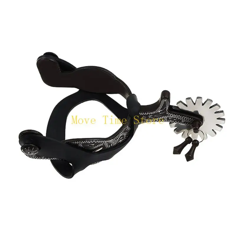 قاعدة برونزية معدنية عتيقة من طراز 92ME ذات نتوءات غربية مع زينة فضية لمعدات ركوب الخيل #4