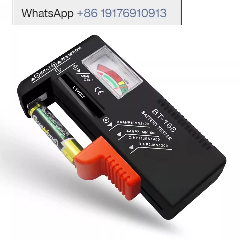 Portable Battery Capacity Tester for No.5 No.7 1.5V 9V Dry Batteries Voltage Quantity Pointer Meter Detector