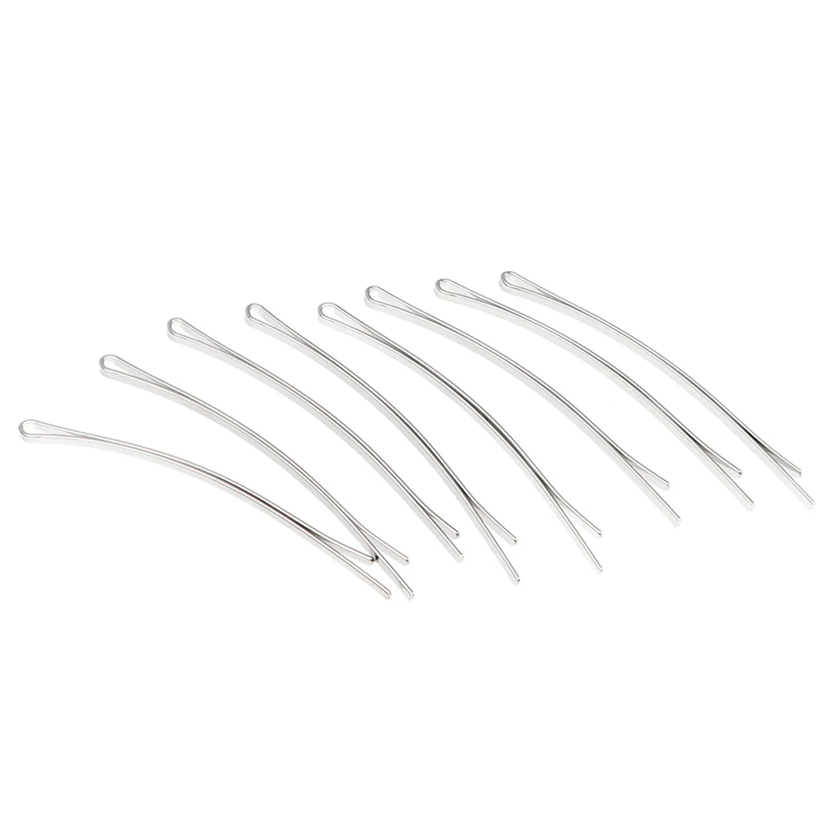 

100pcs Metal Bobby Pins Simple Hair Clips Elegant Side Barrettes Durable Decorative Hairpins For Women Girls White Daily Wear