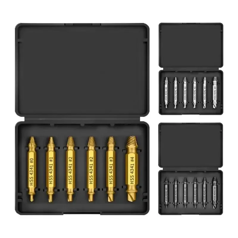 مجموعة مستخرج المسمار التالف HSS مثقاب جردت مزيل مكسور صغير بسهولة إخراج عدة أدوات كهربائية سهلة الهدم #2