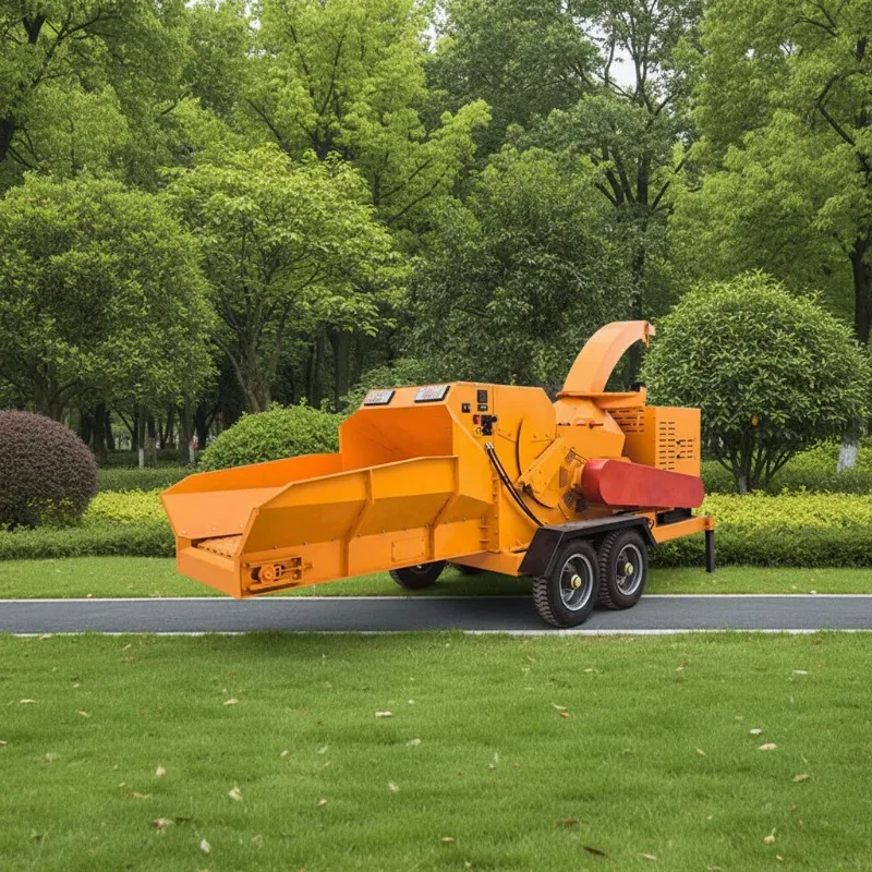 Customized Giant Electric Wood Shredder & Wood Chipper With Motor Gear-Multifunctional High Productivity For Garden Banana Tree