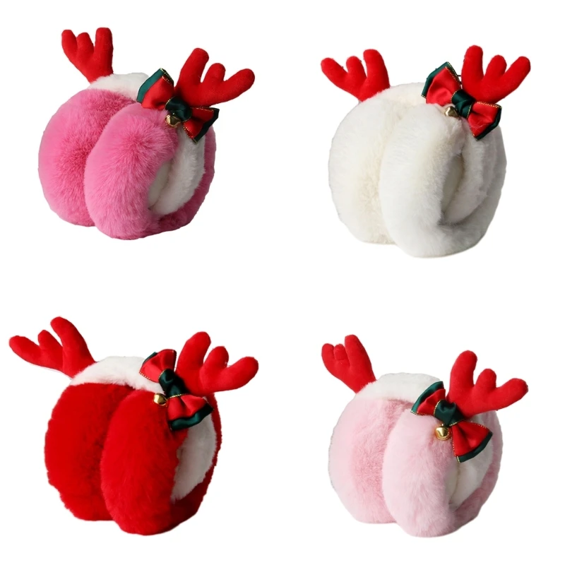 

Christmas Antler Shape Earmuff for Adult Cycling Skiing Foldable Earmuff