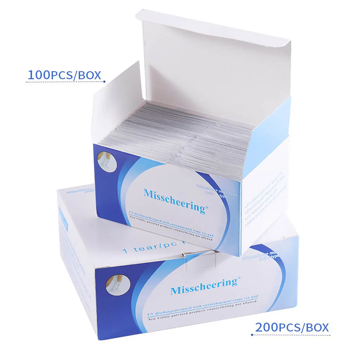 50/100/200개 네일 아트 클리너 젤 폴리쉬 리무버 물티슈 종이 패드 매니큐어 클렌저 네일 아트 UV 젤 리무버 도구 세트