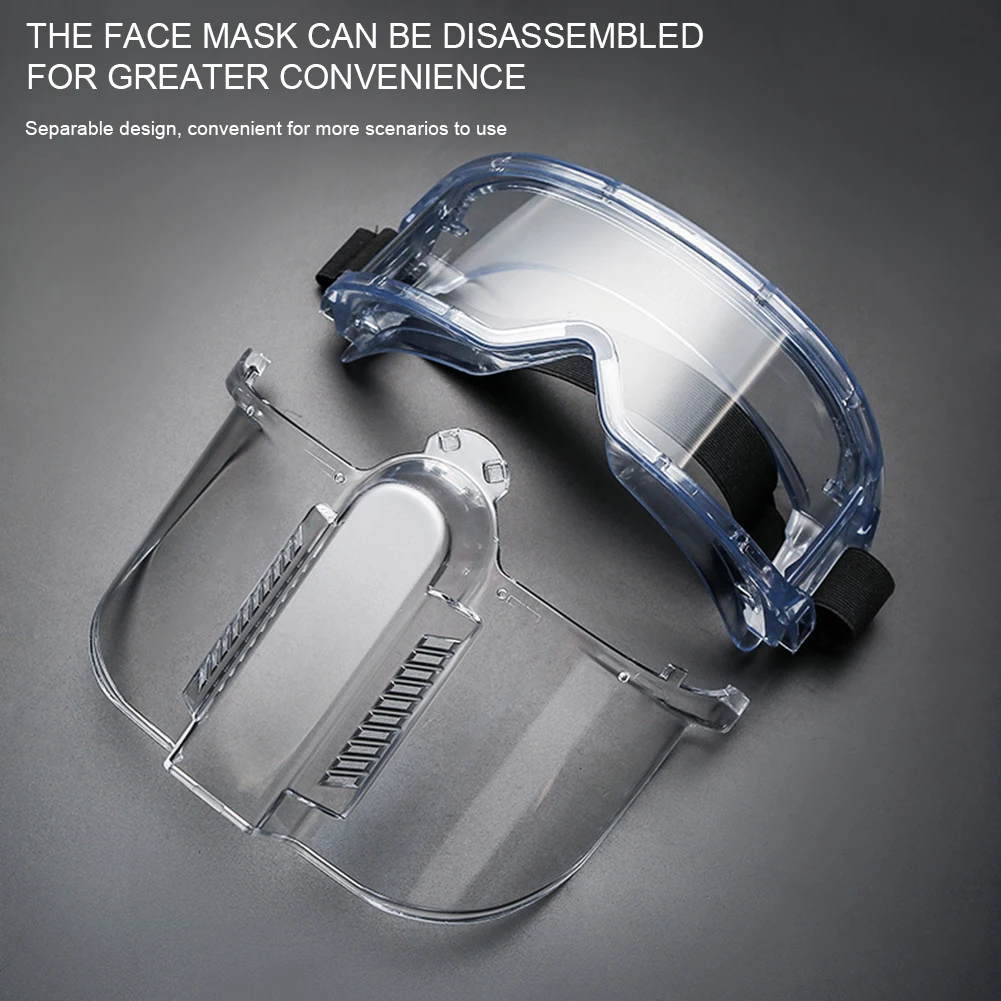 Full Coverage Face Protector With Headband Smokes Oil Splash-proof Face Mask For Kitchen