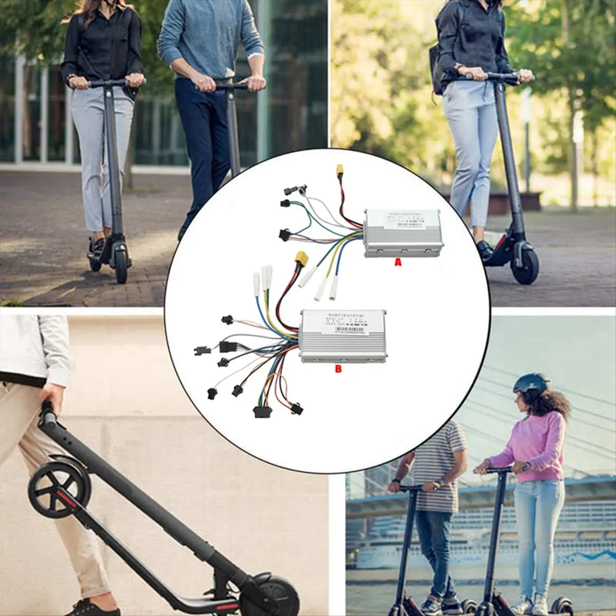 ~Upgraded 2026-For JP 60V 25A DC Brushless Controller Dual Motor for Electric Scooter E Bike Brushless Controller
