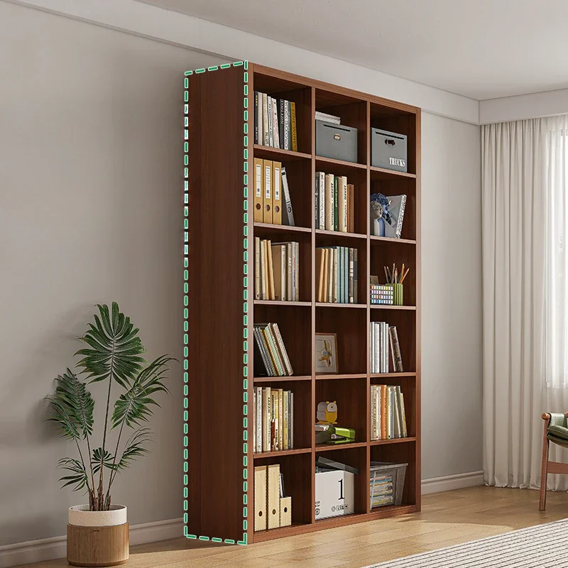 Library Tall Storage Bookcases Book Shelf Wood Modern Living Room Side Bookcases Cabinet Modern Libreria Home Furniture