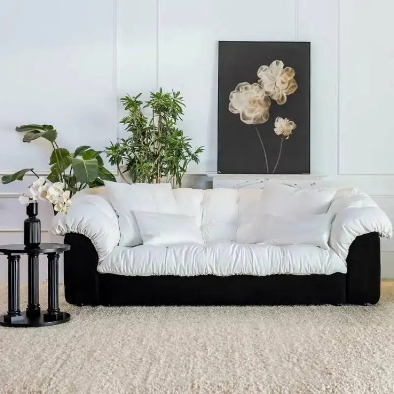 Nordic Designer Living Room Sofas Flower Printed Apartments Living Room Sofas Lounges Lazy Divano Moderno Furniture For Home