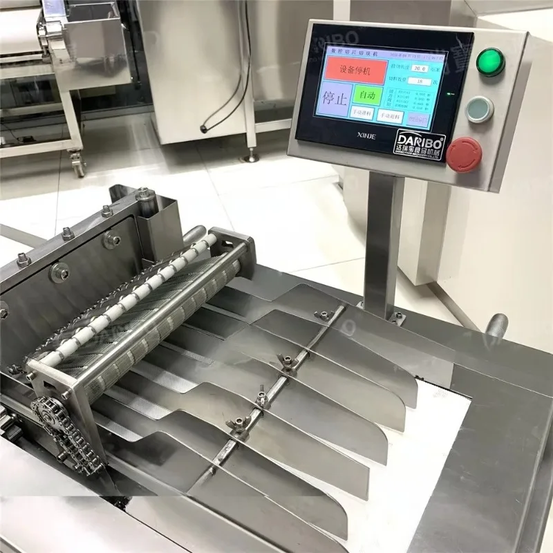 Chicken Diced Cutting 350-500kg/h Conveyor Belt Dicer | SUS304 Frozen Meat Cubes Cutting Tools for Butchery