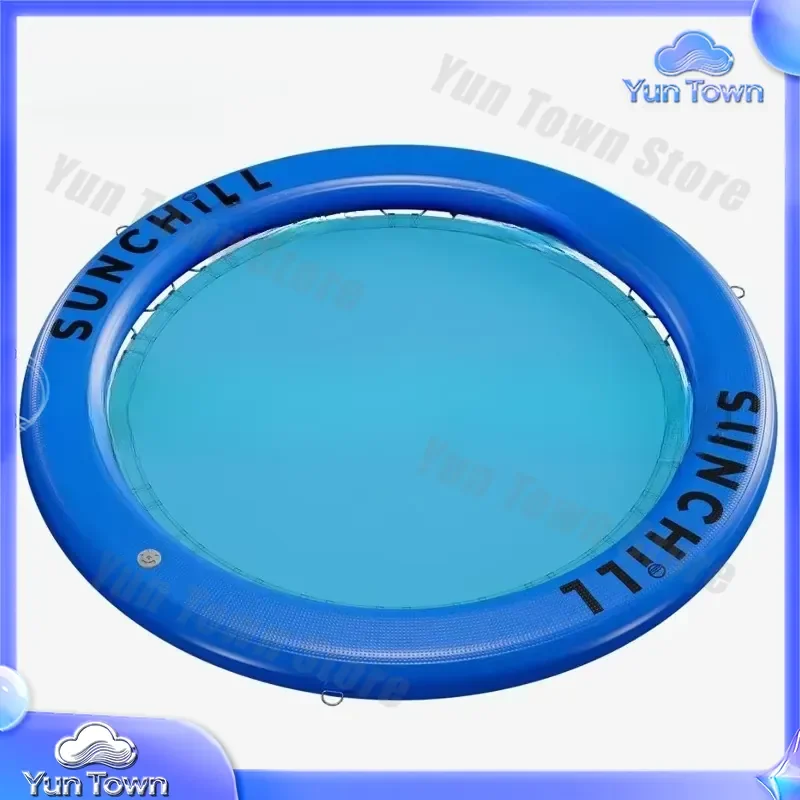 Inflatable Floating Lounger Sofa for Pool Swimming Leisure Party Built-in Cup Holder Water Mat for Cross-Border Furniture