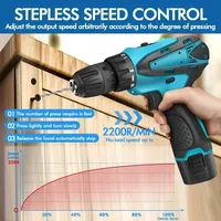 Woodworking tools, electric impact drill, multi-functional electric screwdriver, radio-controlled drill-type power tools