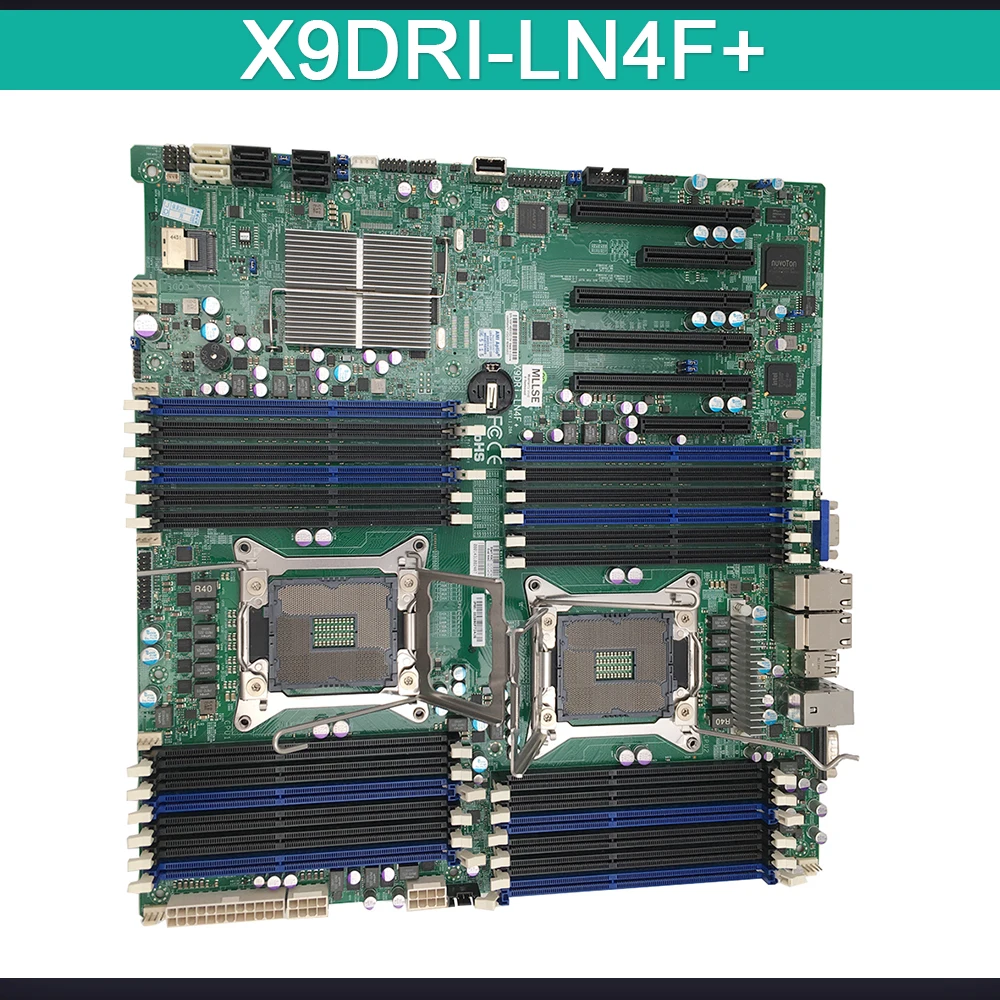 X9DRI-LN4F+ For Supermicro Server Dual-Way X79 Motherboard X9DRI-LN4F+ Supports V2 CPU C602 Chip 2011 Will Test Before Shipping