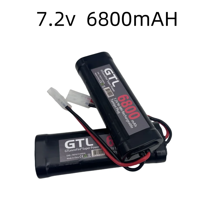 New 7.2V Battery 6800mAh NiMH Battery Pack RC Car Truck Bugibot Tank ni mh Batterias Grey Dinner Power Supply battery 7.2v nimh